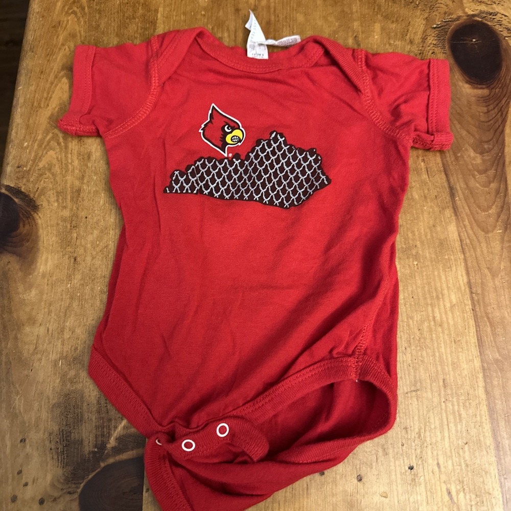 Rabbit Skins Louisville Cardinals Kentucky Bodysuit 6 Months Red